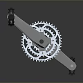 Sturdy Bicycle Crankset with Chainring and Pedals for Daily Living Use