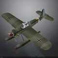 Camouflage Painted Vintage Biplane Model With Propeller And Transparent Canopy For Aerospace History