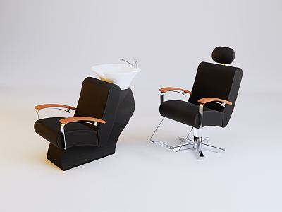 Modern barber chair seat model