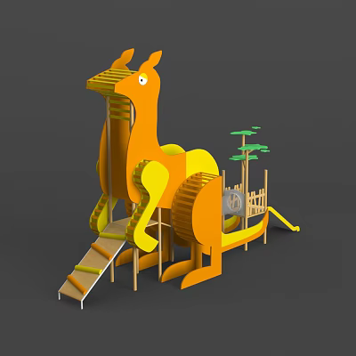 kangaroo slide combination modern amusement equipment 3d model