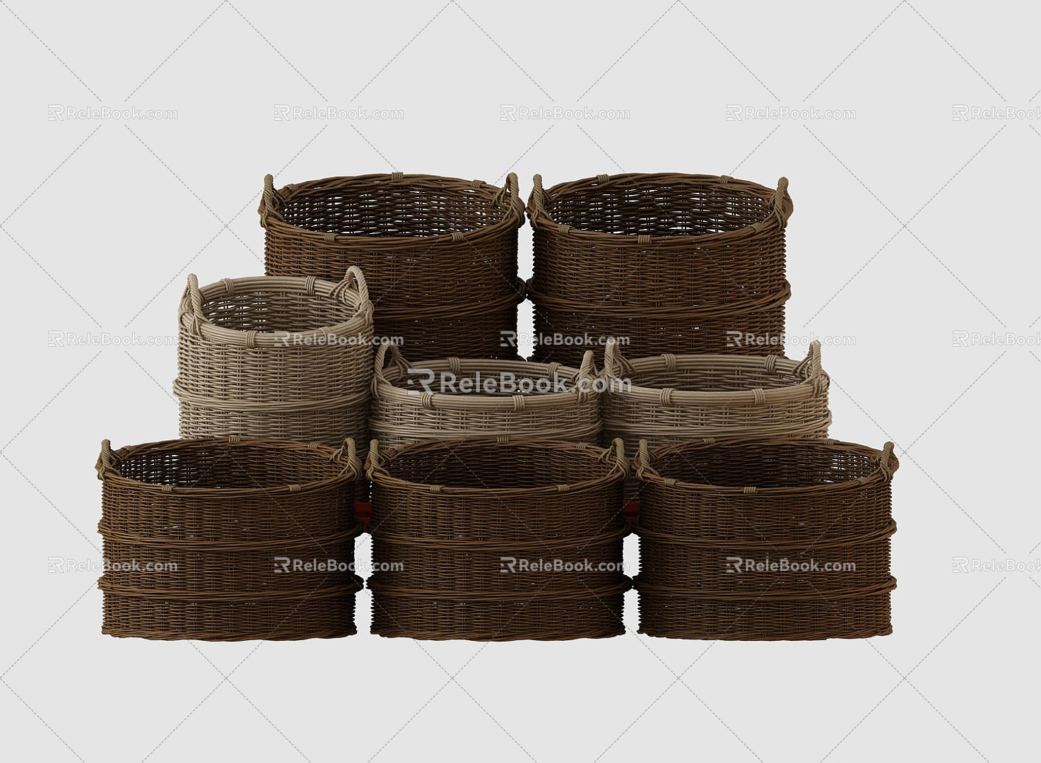 Modern Storage Basket Basket 3d model