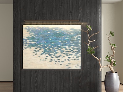 Modern abstract decorative painting 3d model