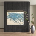 Modern abstract decorative painting 3d model