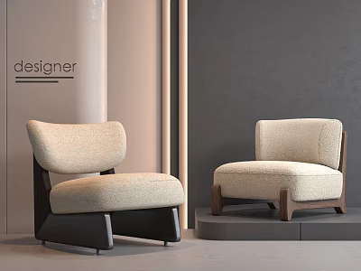 Silent Wind Single Sofa 3d model