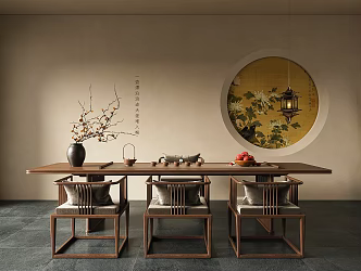 New Chinese Tea Room 3d model