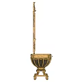Elegant Classic Ornate Dressing Table With Intricate Carvings And Decorative Mirror