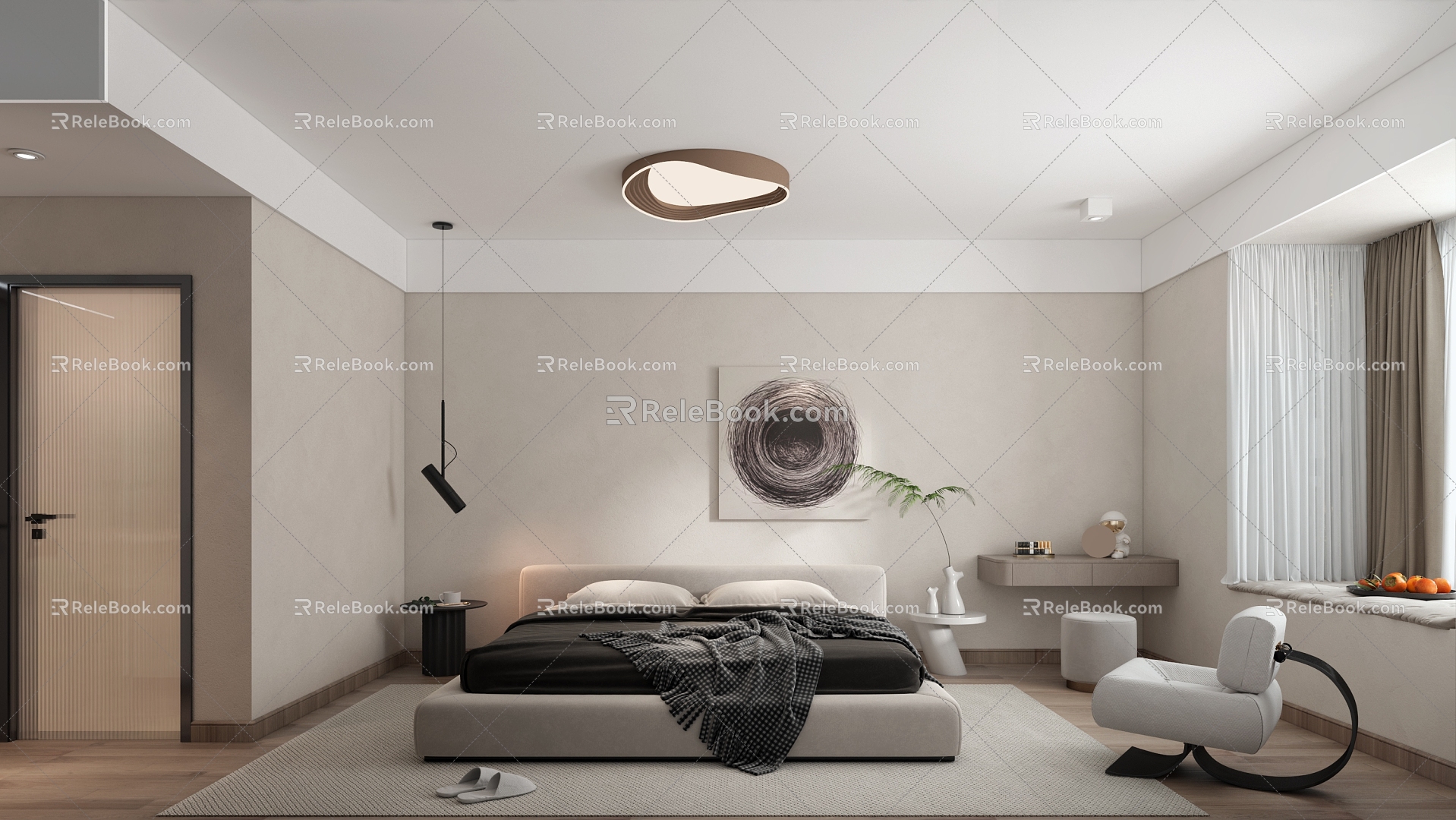 Modern Bedroom Room 3d model