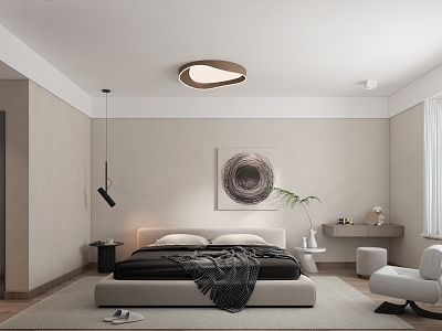 Modern Bedroom Room 3d model