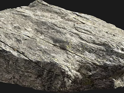 Scenic Natural Landscape With Weathered Rock Featuring Rough Textured Surface And Earthy Tones 3d model