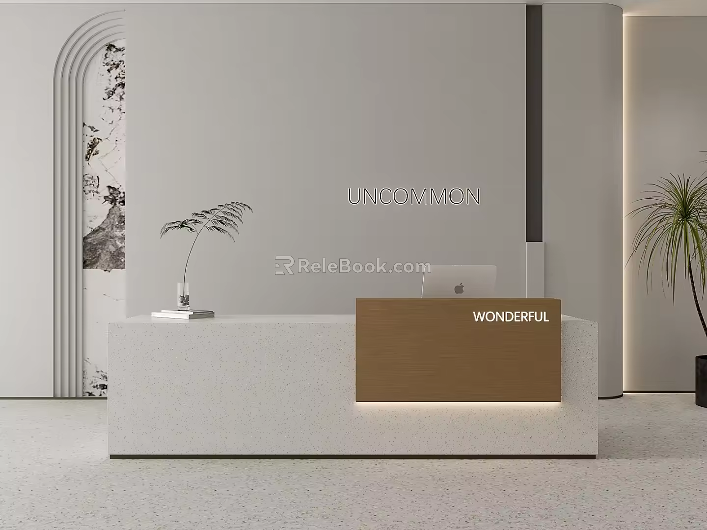 Modern Front Desk Reception Desk Reception Desk 3d model