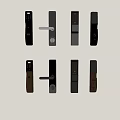Various Smart Door Locks With Digital Keypads And Handle Designs 3d model
