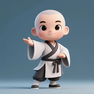 Little monk 3d model