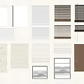 Various Styles And Colors Of Window Blinds For Home Interior