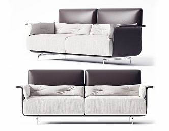 Modern double sofa 3d model