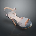 Stylish Women's High Heel Sandals With Cross Strap And Open Toe Design