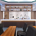 Modern School Classroom With Wooden Desks Black Chairs Bright Windows And Ceiling Lights