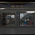 Elegant Clothing Store Interior Design With Hanging Apparel Sofa And Decorative Pillows