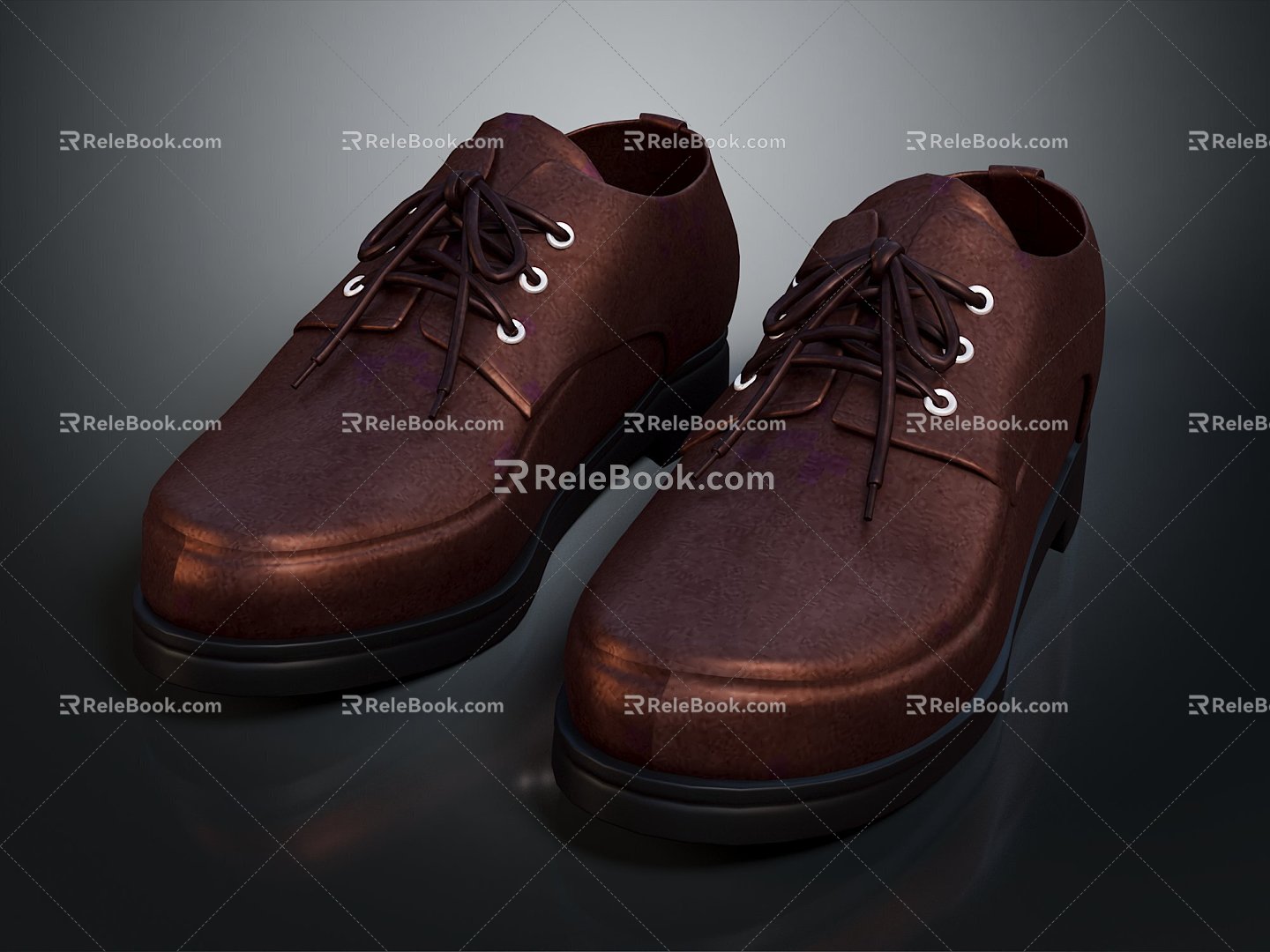 Low-top Leather Shoes Casual Leather Shoes Low-top Leather Shoes Casual Shoes Running Shoes Bean Shoes Loafers Flat Shoes 3d model