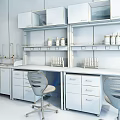 Modern experiment table 3d model