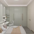 Modern Kids Room Light Green Walls Bear Head Decor Bed Desk Shelves With Natural Light