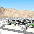Traditional Boutique Homestay Architecture Cluster With Courtyard And Green Plants Layout