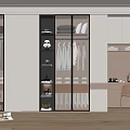 Modern Wardrobe Cloakroom 3d model
