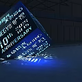 Interactive device three-dimensional character light net red punch card 3d model