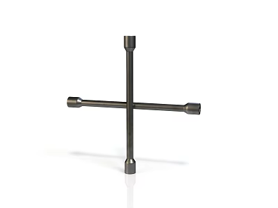 Sturdy Metal Cross Socket Wrench Tool For Heavy Duty Repair And Maintenance Work 3d model