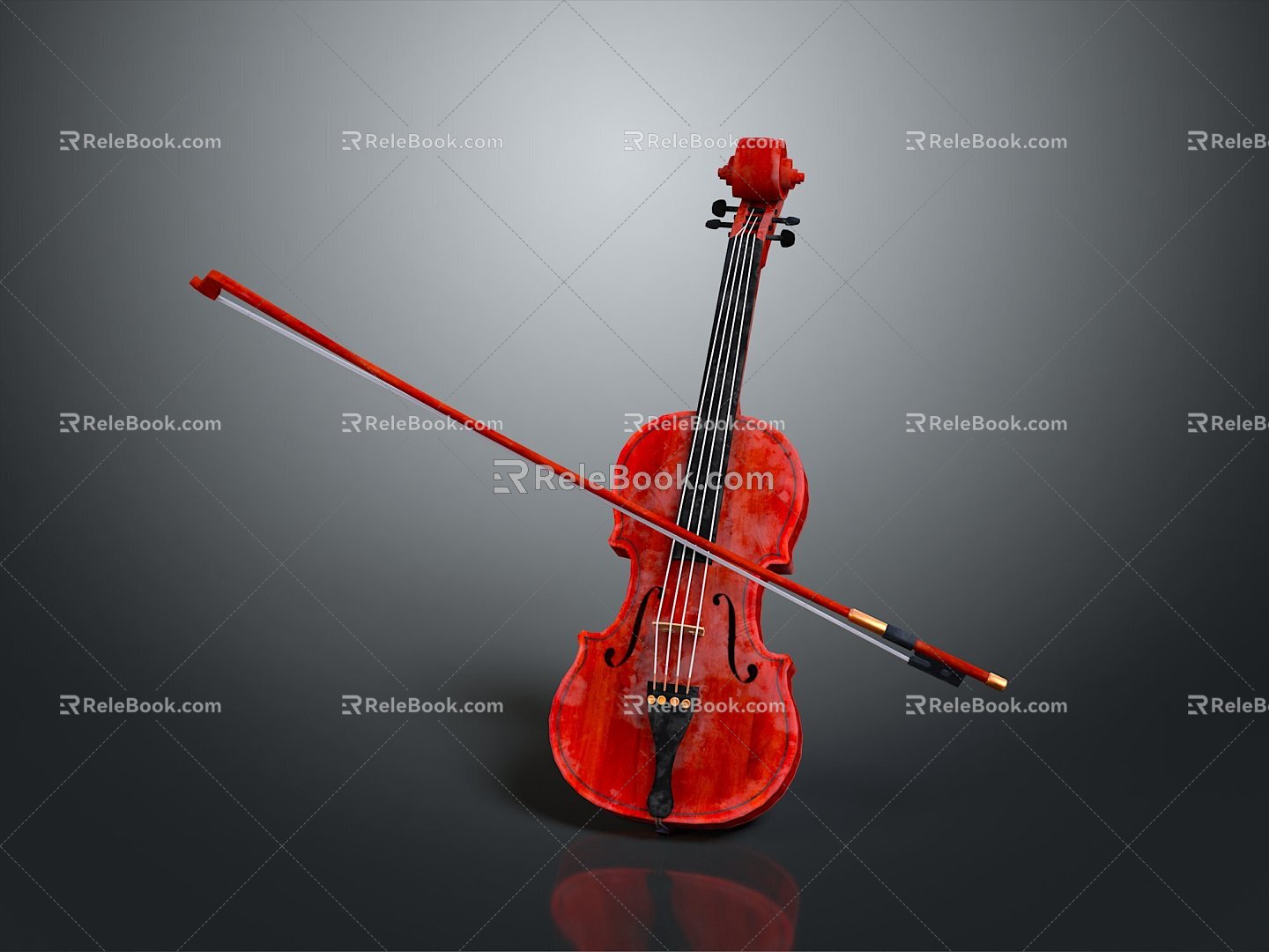 Violin Violin Cartoon Violin Animation Violin Instrument String Western Instrument model