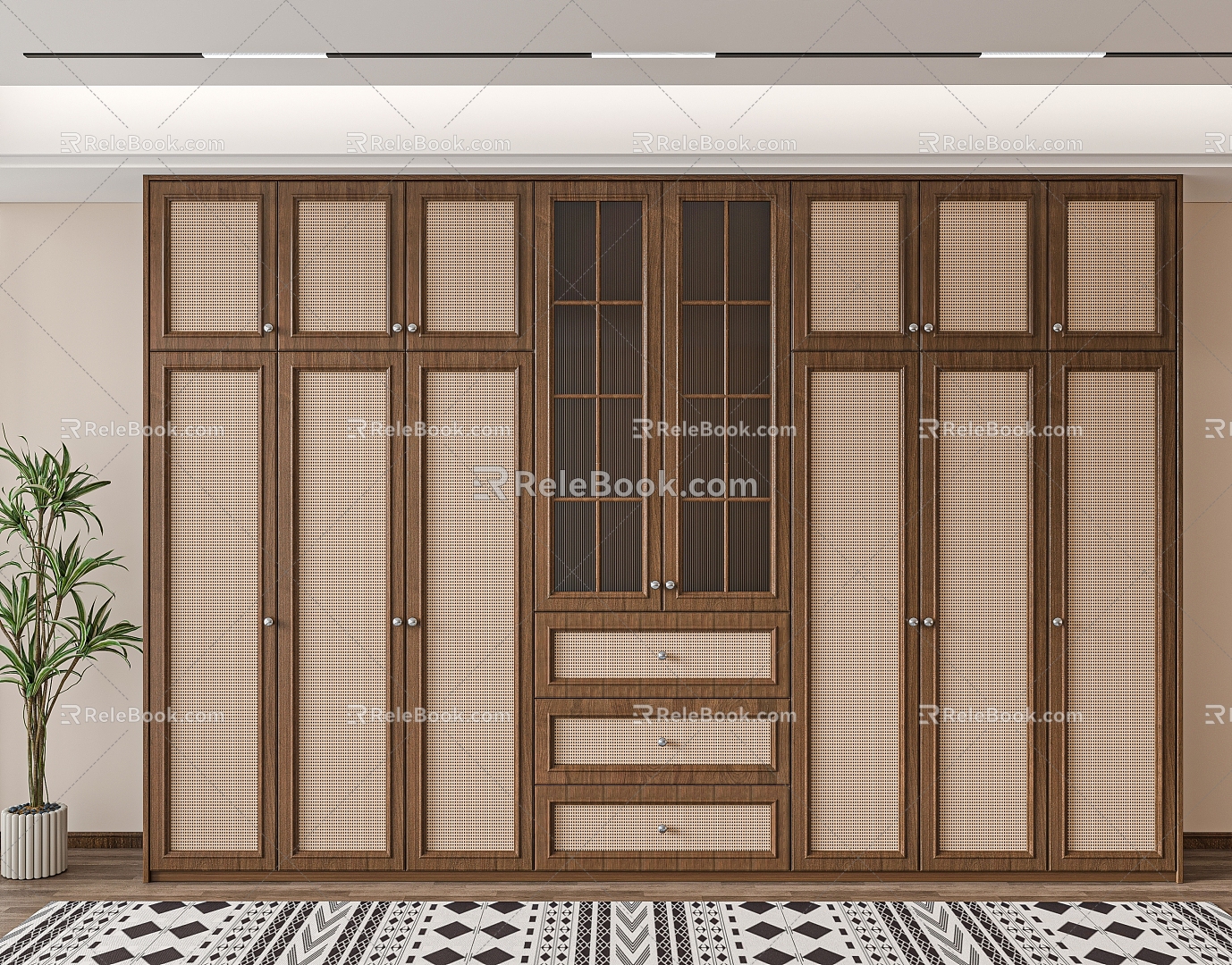 vintage wardrobe 3d model