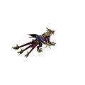 Vibrant Mythical Dragon Creature With Purple Wings And Red Accents Intricate Scales And Fierce Design