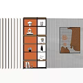 Modern Bookcase Bookshelf 3d model