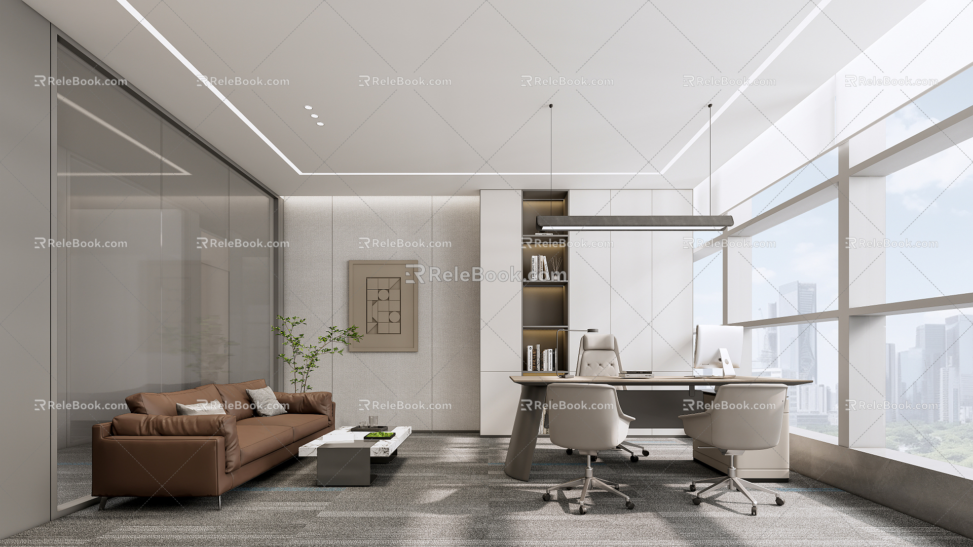 Manager Office Finance Office Independent Office 3d model