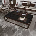 New Chinese Tea Table 3d model