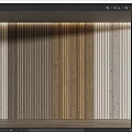 Modern Wooden Wainscoting With Vertical Stripes And Lighting