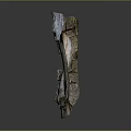 Natural Wood Stone Carved Sculpture With Organic Shape And Textured Surface