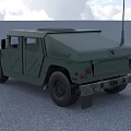 Green Military Tank Exterior Design Featuring Front Headlights And Large Off Road Tires