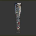 Artistic Totem Pole With Intricate Carvings And Colorful Symbol Patterns