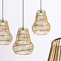 Handwoven Rattan Pendant Lights In Natural Style With Unique Woven Design And Minimalist Look