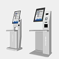 Modern Business Equipment Self Service Kiosk With Touch Screen And Payment Terminal
