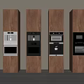 Middle Ancient Style Oven Embedded Oven Steaming Oven Steaming Box Microwave Oven Electric Cabinet Micro Steaming and Baking All-in-One Machine 3d model