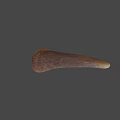 Game Movie Character Horn Prop With Detailed Brown Textured Surface