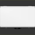 Silver Metal Briefcase With Black Handle And Sleek Reflective Surface On Black Background