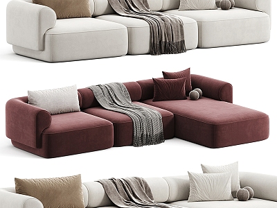 Miloti Minotti Multiplayer Sofa Collection model