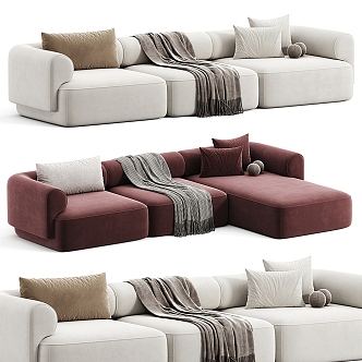 Miloti Minotti Multiplayer Sofa Collection 3d model