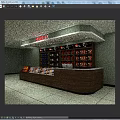 Wine Cabinet Retail Sales Area With Multiple Shelves And Liquor Products