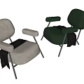 Single sofa 3d model