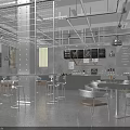 Modern Bubble Tea Shop Open Layout Interior With Bar Counter Seating And Menu Board