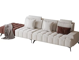 Modern Italian Multiplayer Sofa 3d model