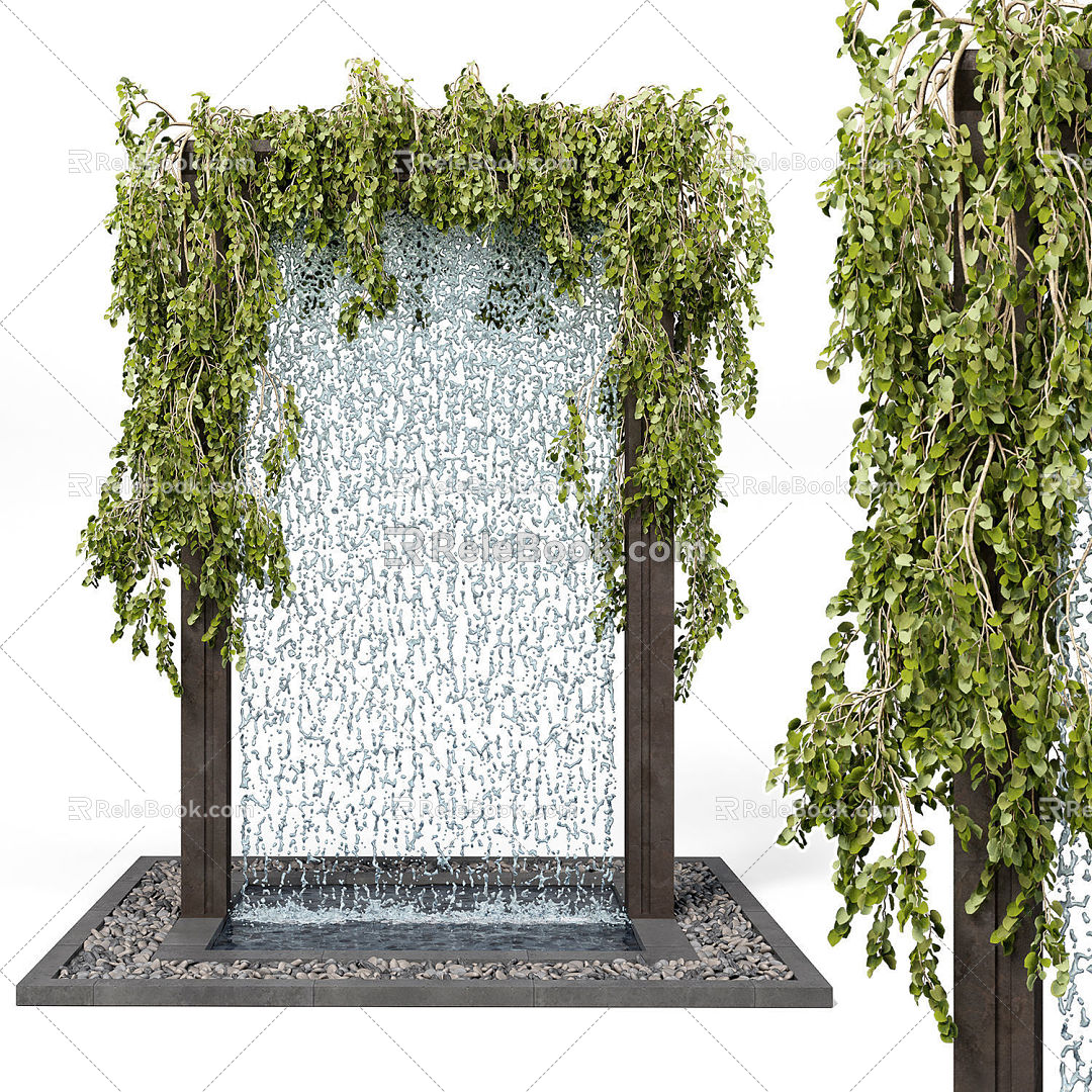 Modern Vine Vine Waterscape 3d model